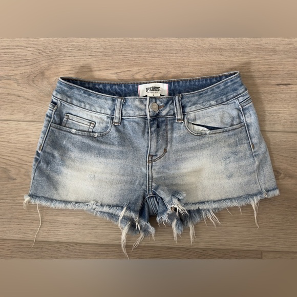 PINK Victoria's Secret Women's Denim Shorts - Gray 🌸💝 - Picture 2 of 7